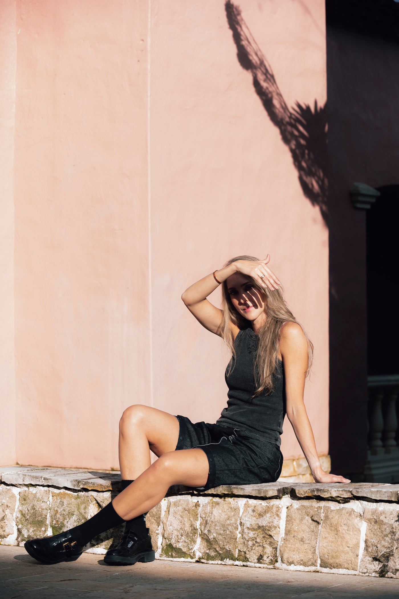 TANK TOP ACID WASH BLACK