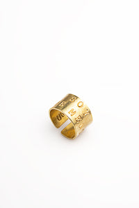 ANILLO BRONCE SOY DE MENTE STENCIL