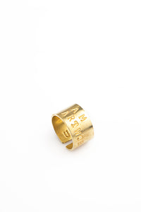 ANILLO BRONCE I AM THE ARTWORK STENCIL