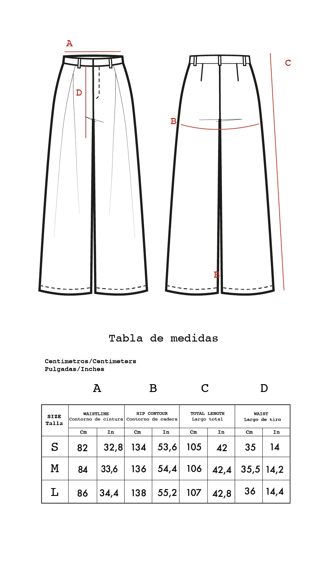 Guía de tallas