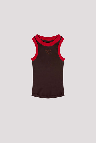 TANK TOP BROWN