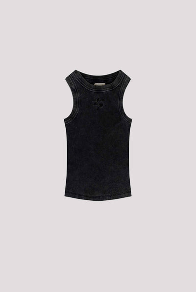 TANK TOP ACID WASH BLACK