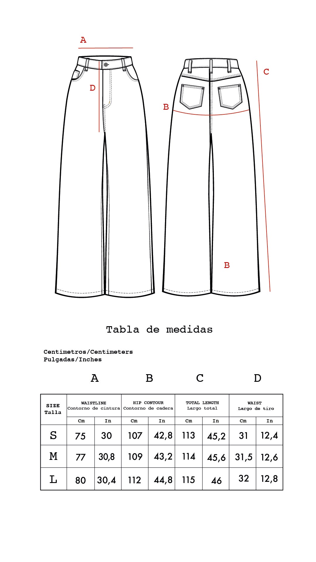 Guía de tallas