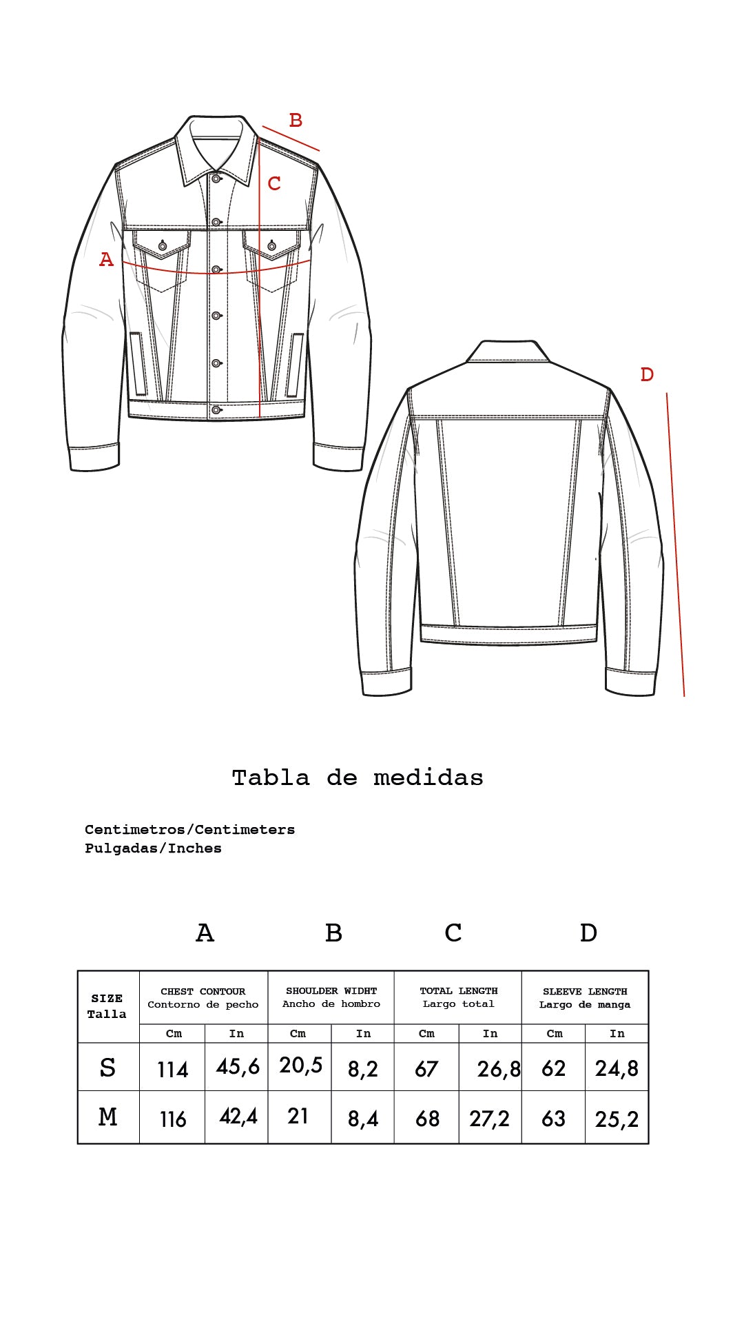 Guía de tallas