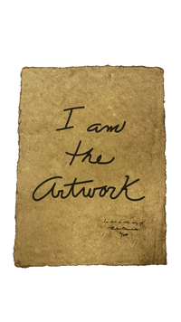 TINTA SOBRE PAPEL "I AM THE ARTWORK"