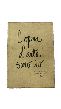TINTA SOBRE PAPEL "L'OPERA D'ARTE SONO IO"